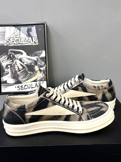 Rick Owens 24FW Canvas Low-Top Sneakers