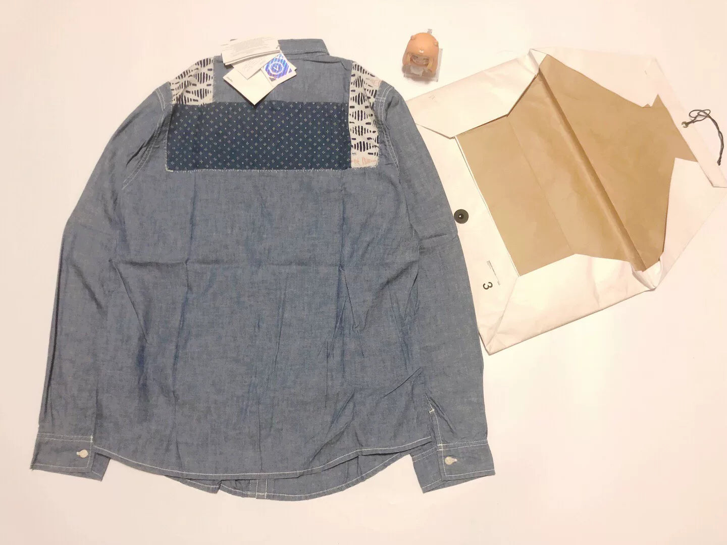 Visvim Granger Chambray Patchwork Shirt