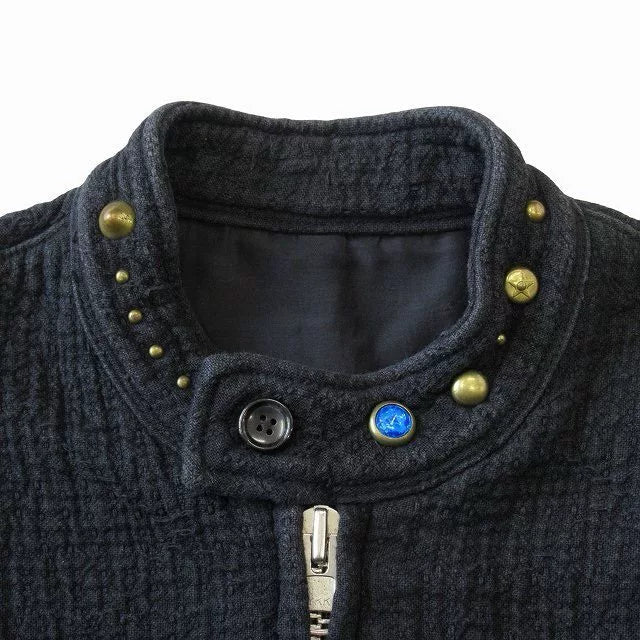Porter Classic x WOLFS HEAD Sashiko Biker Jacket