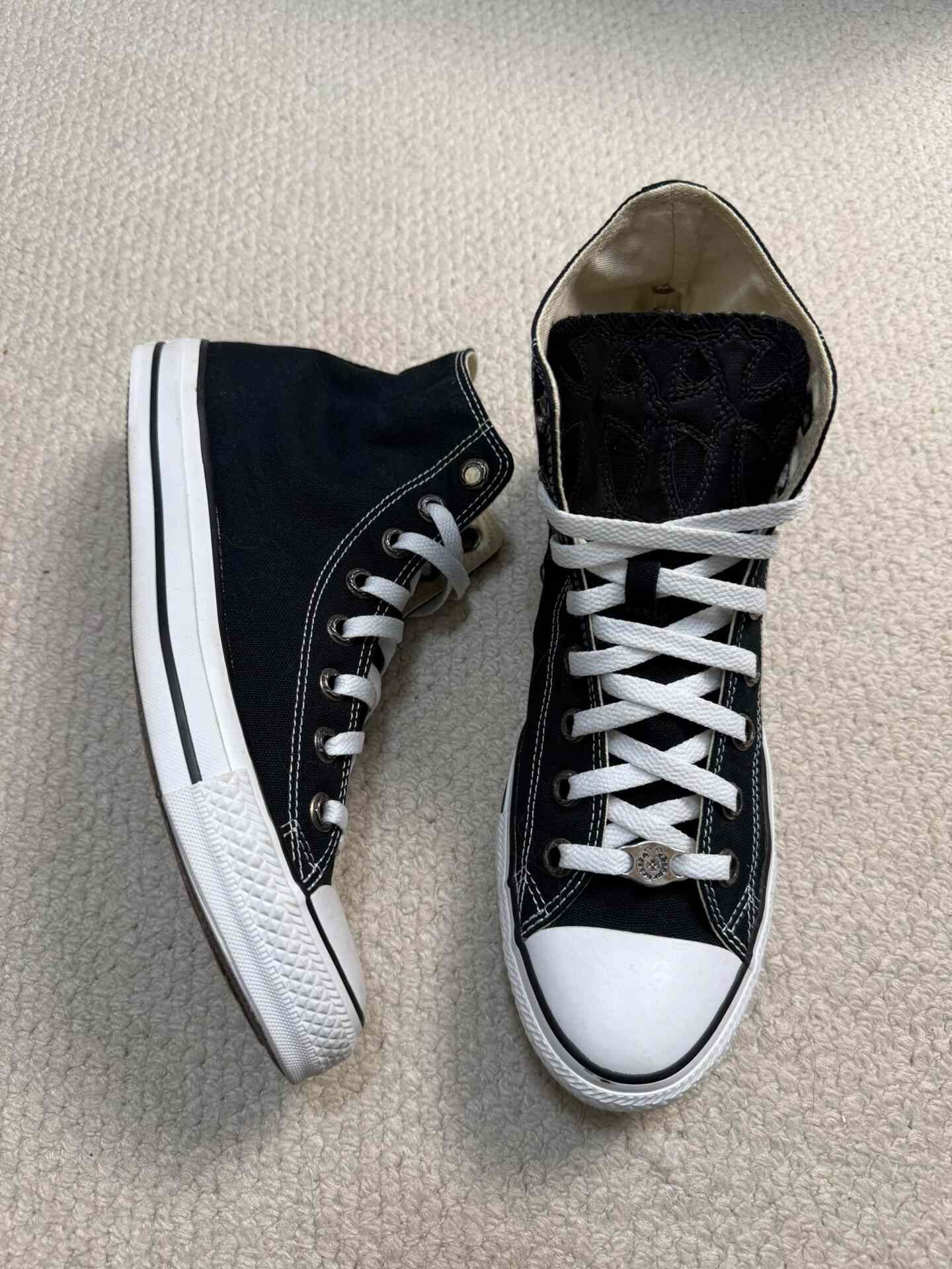 Chrome Hearts Converse Cross Patch Canvas