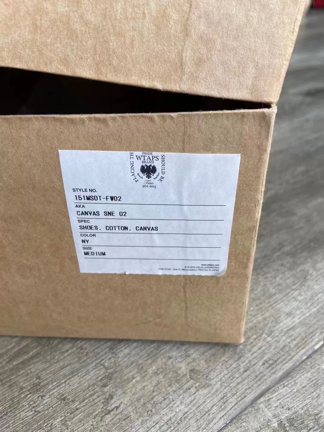 WTAPS Canvas Sne 02 Cotton Shoes