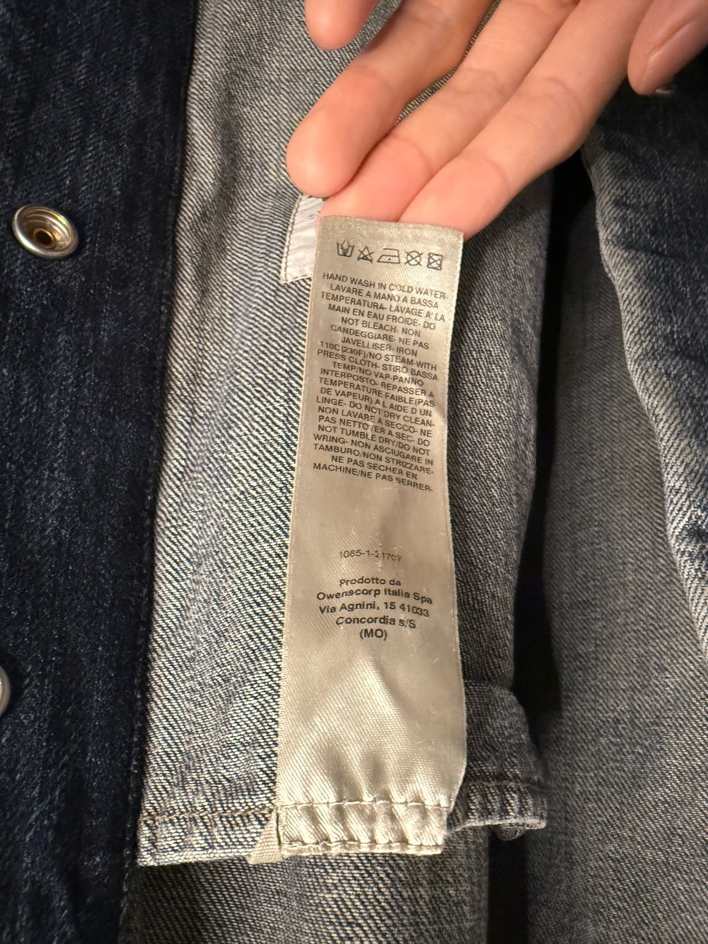 Rick Owens Drkshdw Gradient Washed Denim Jacket