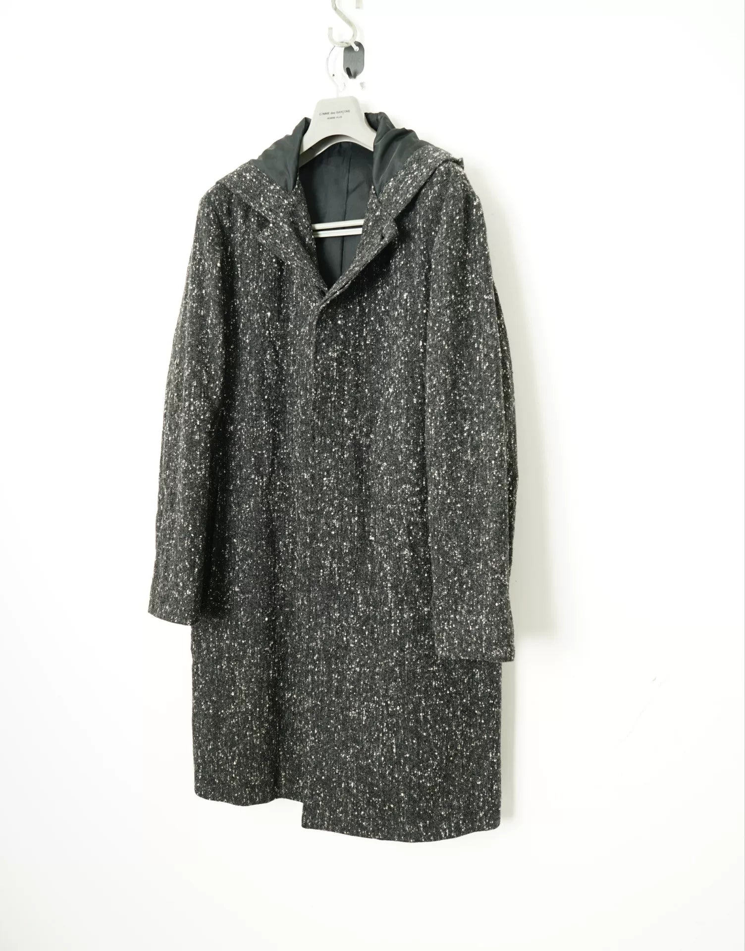 Yohji Yamamoto Snowflake Fleece Hooded Coat