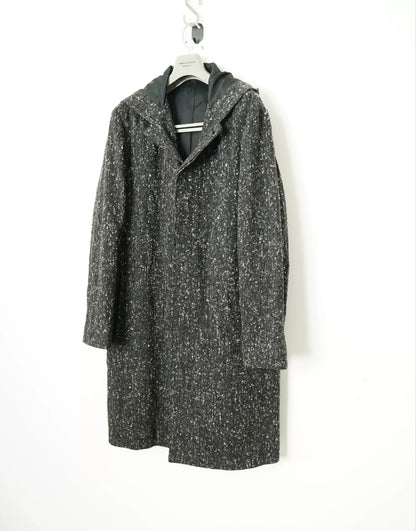 Yohji Yamamoto Snowflake Fleece Hooded Coat