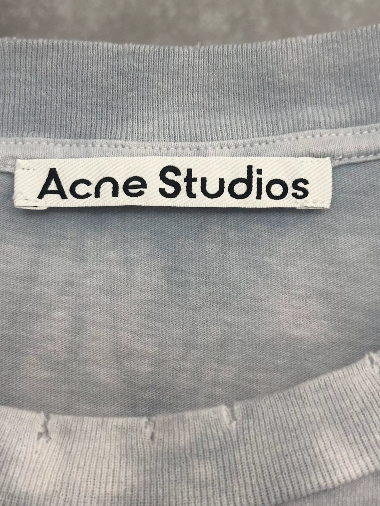 acne studios 1996 blue tie-dye t-shirt