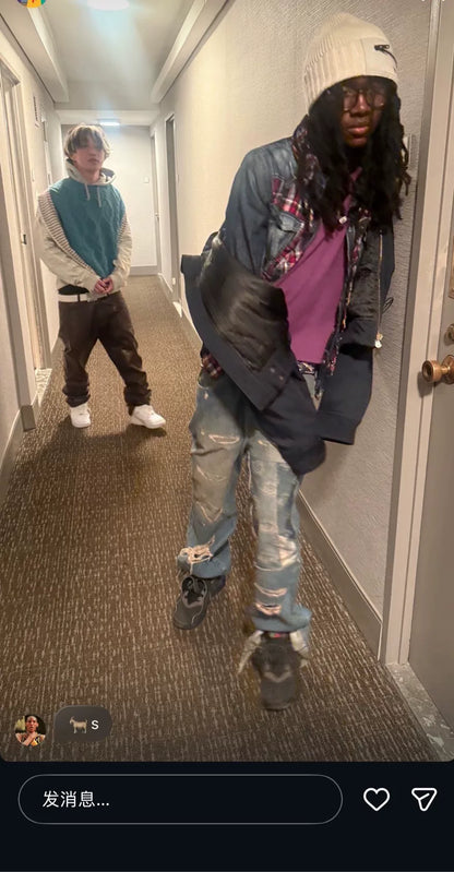 Kapital 24AW Printed Denim Jeans