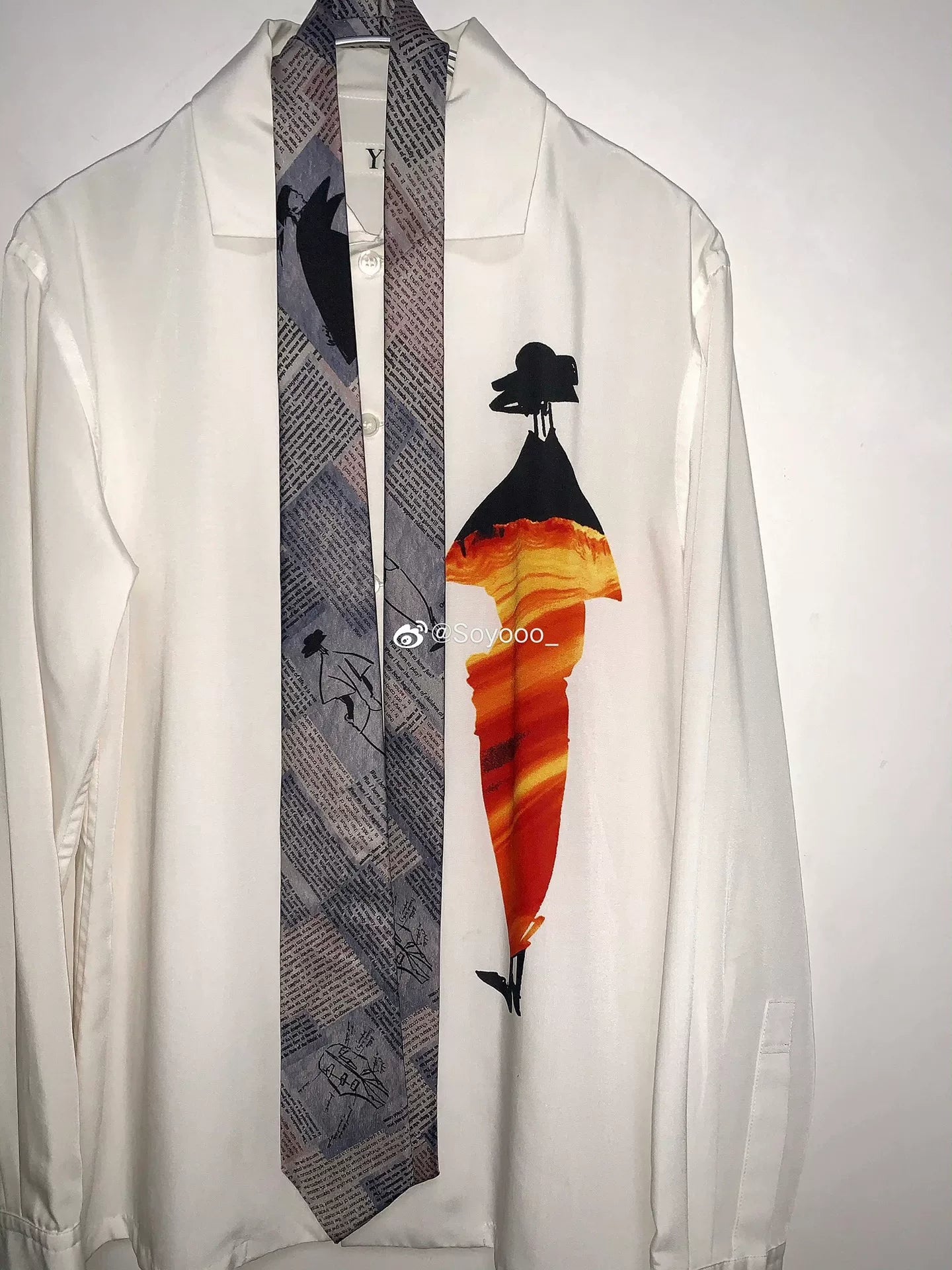 Yohji Yamamoto Pour Homme Manuscript Tie