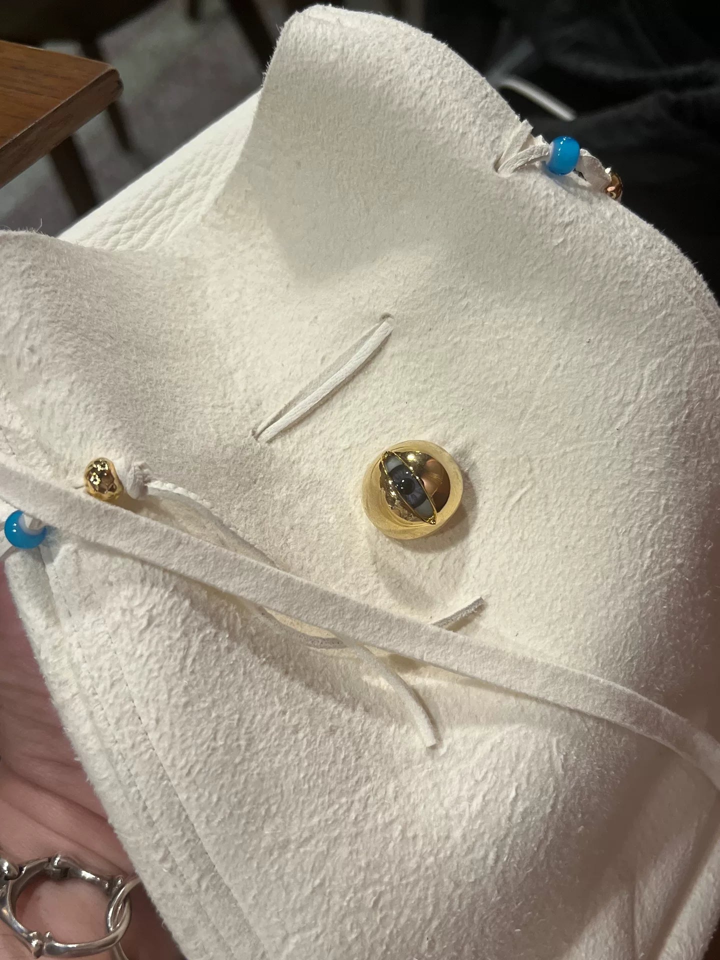 Undercover White Deer Leather Bag