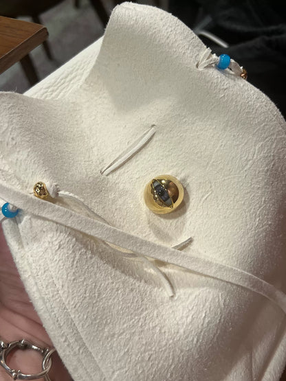 Undercover White Deer Leather Bag