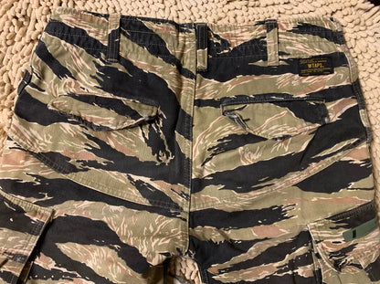 WTAPS 12SS Jungle Chopped Tiger Stripe Shorts