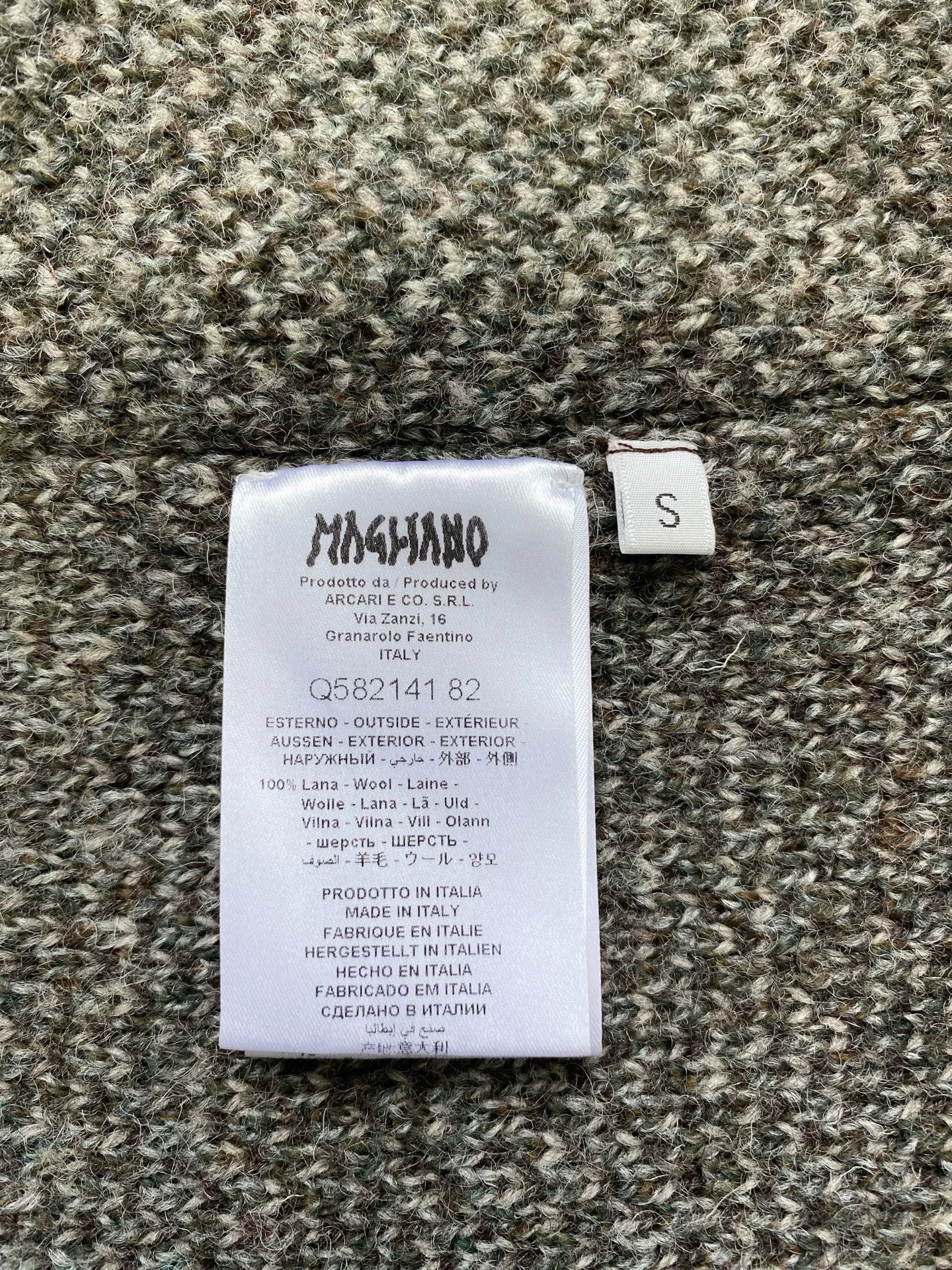 Deconstructed Wool Zip Jacket with Color Block