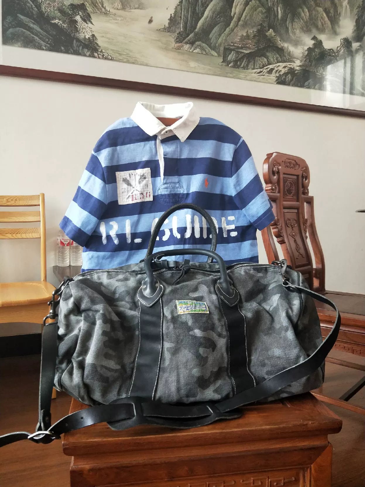 RRL Ralph Lauren Camouflage Travel Bag