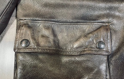RRL Heavy Leather Hunting Jacket