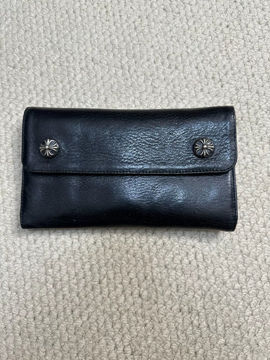 Chrome Hearts Double Silver Buckle Wallet