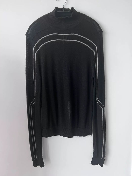 versatile rick owens knit long sleeve top