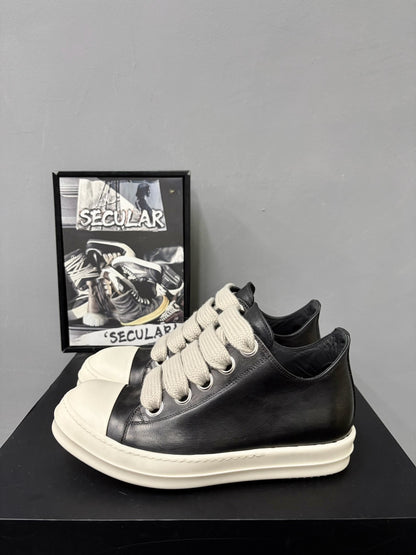 Rick Owens 25FW Mainline Leather Sneakers