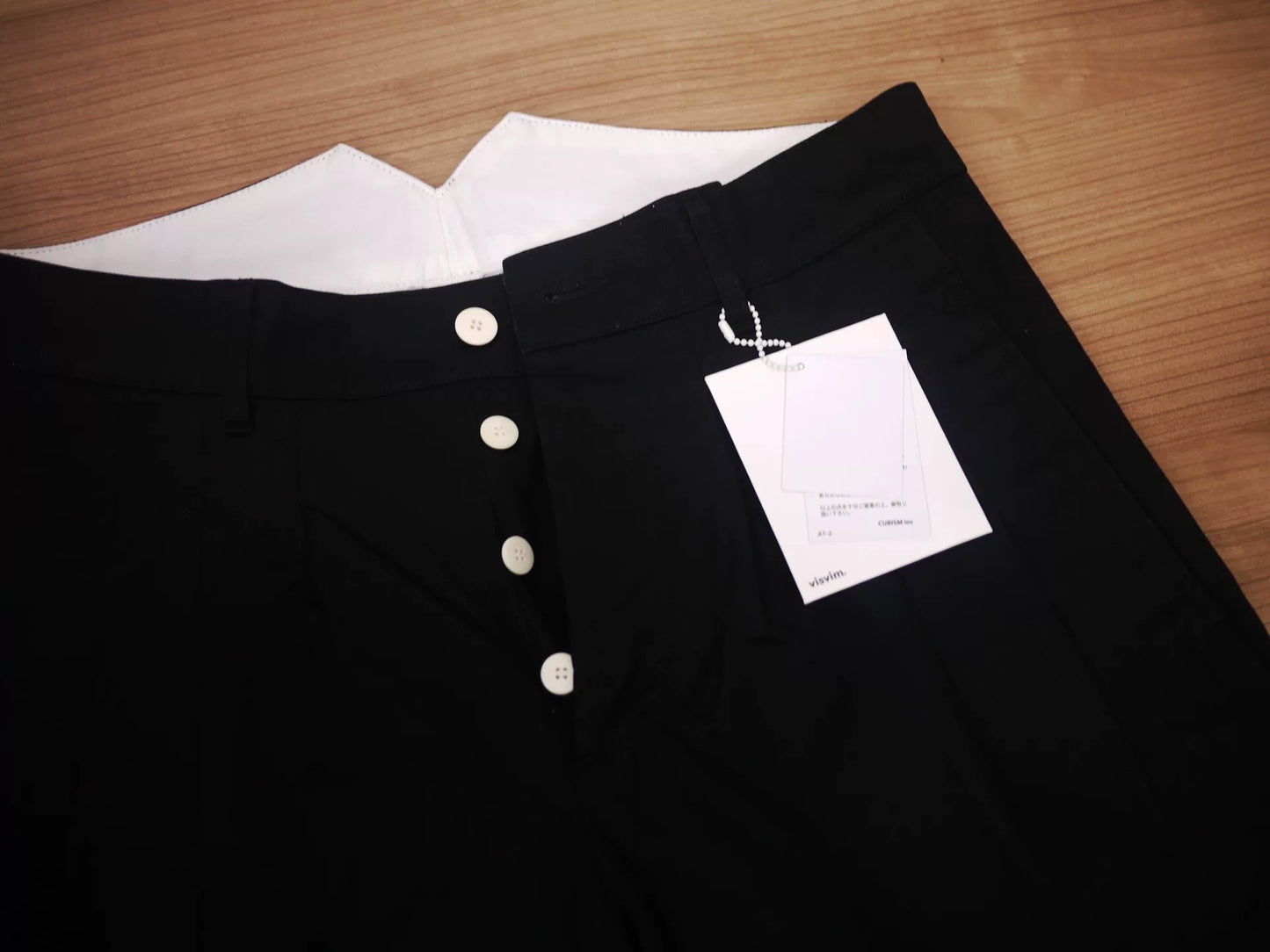 visvim hakama black shorts for men