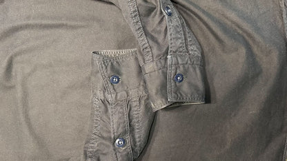 black oversized button-up shirt for casual wear