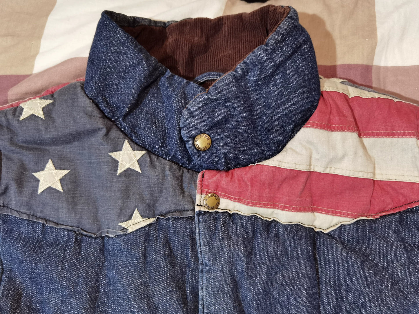 RRL Ralph Lauren Denim Quilted Vest
