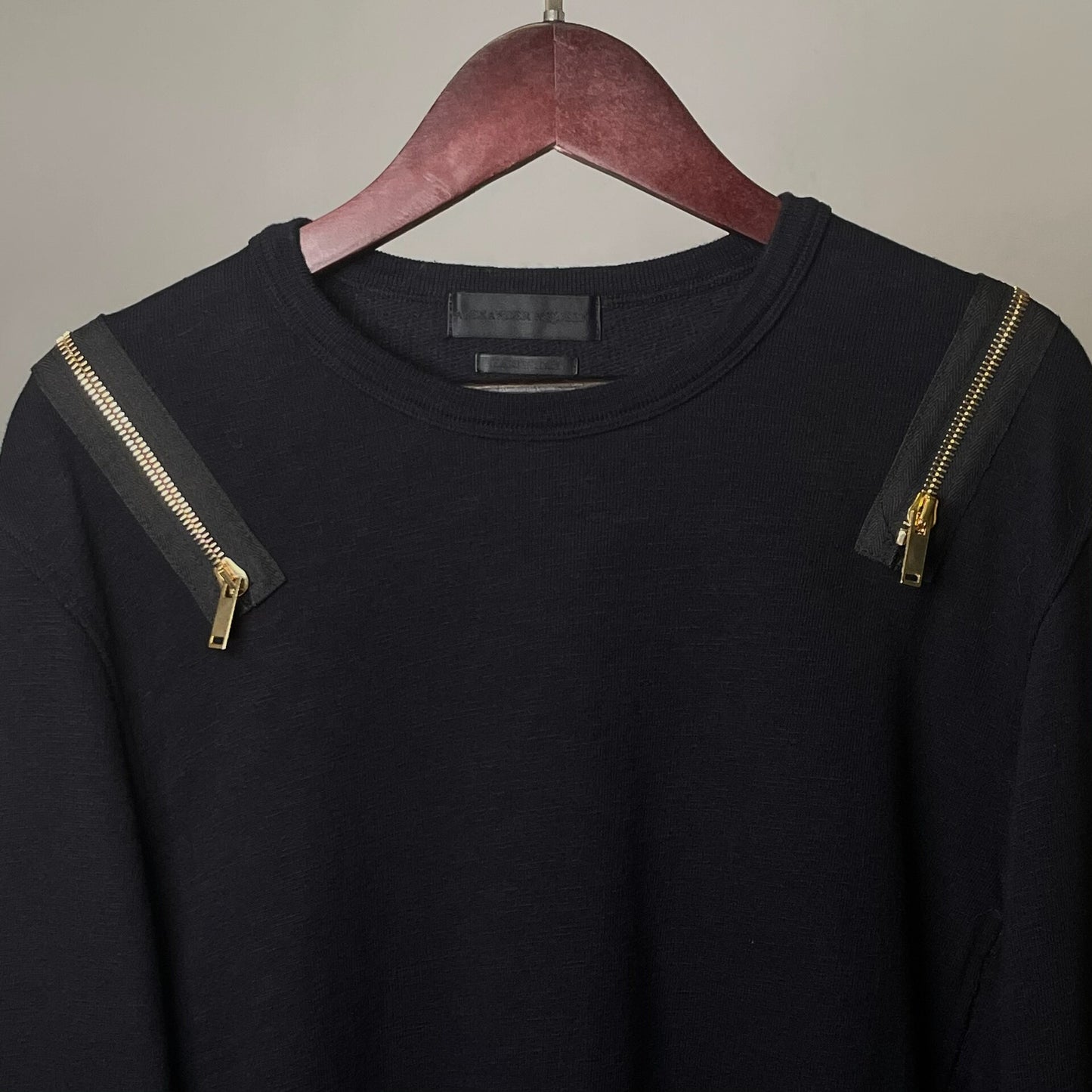 alexander mcqueen fw14 double zipper sweatshirt