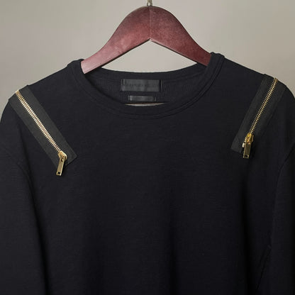 alexander mcqueen fw14 double zipper sweatshirt