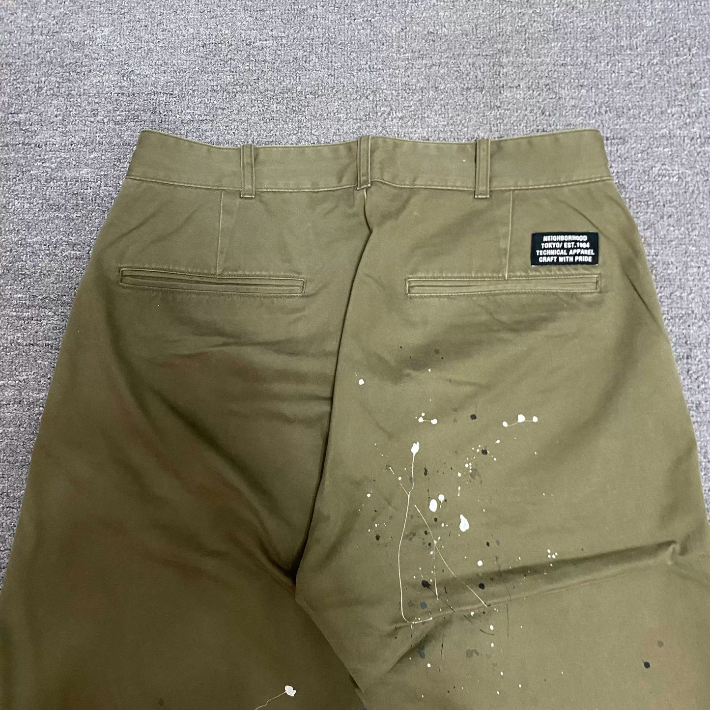 NEIGHBORHOOD 22AW Washed Splatter Casual Pants