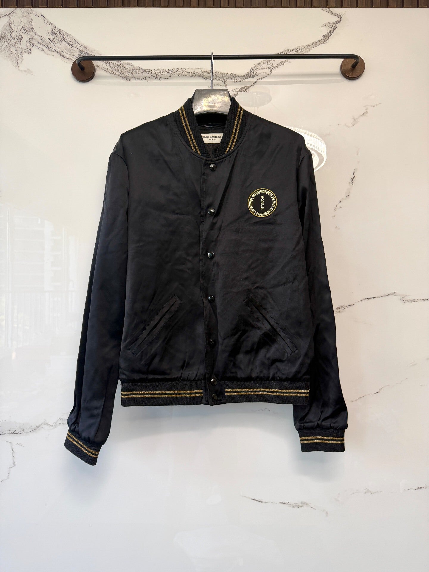 saint laurent hollywood jacket black 48