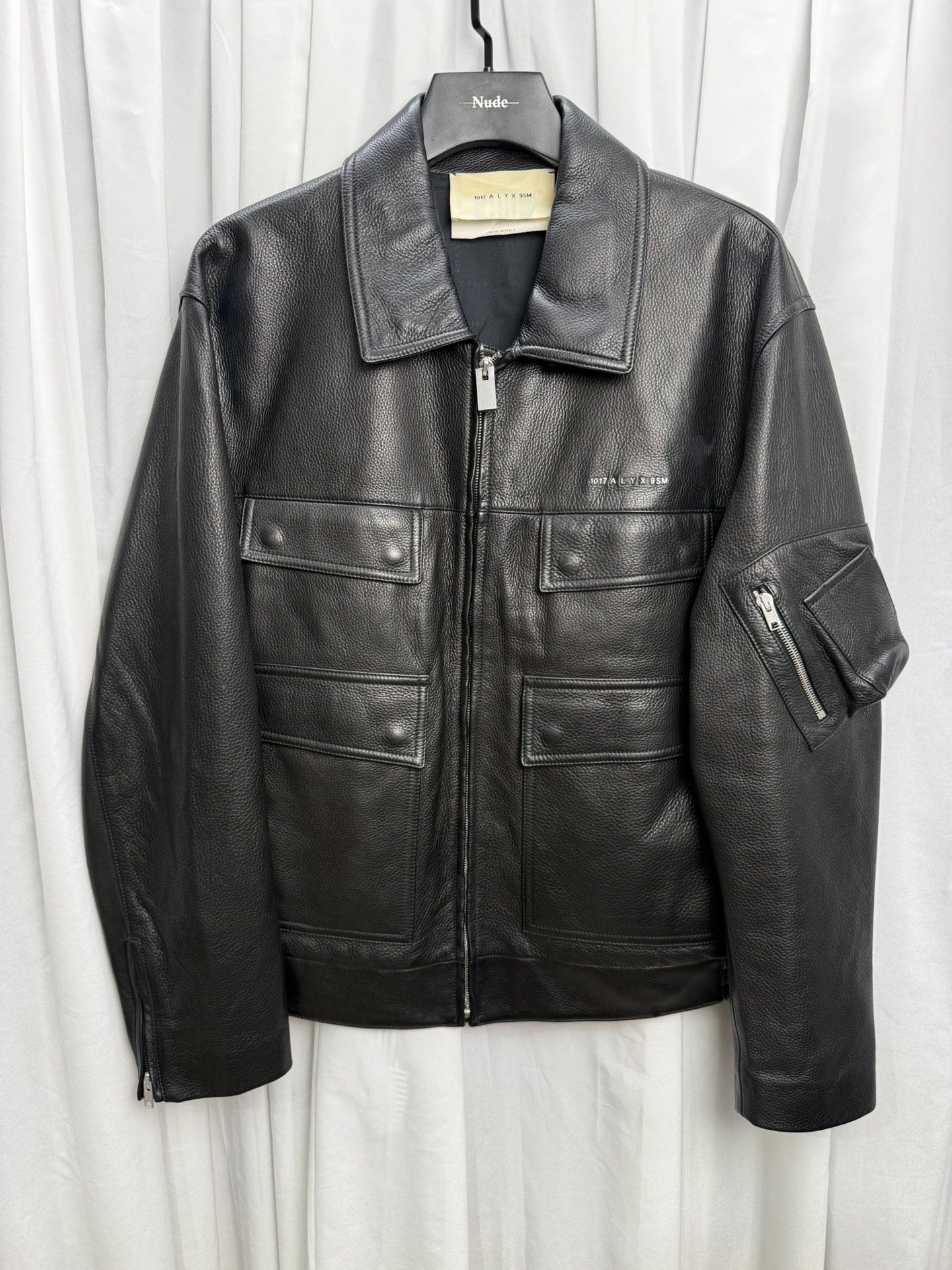 Alyx 20AW Four-Pocket Police Leather Jacket
