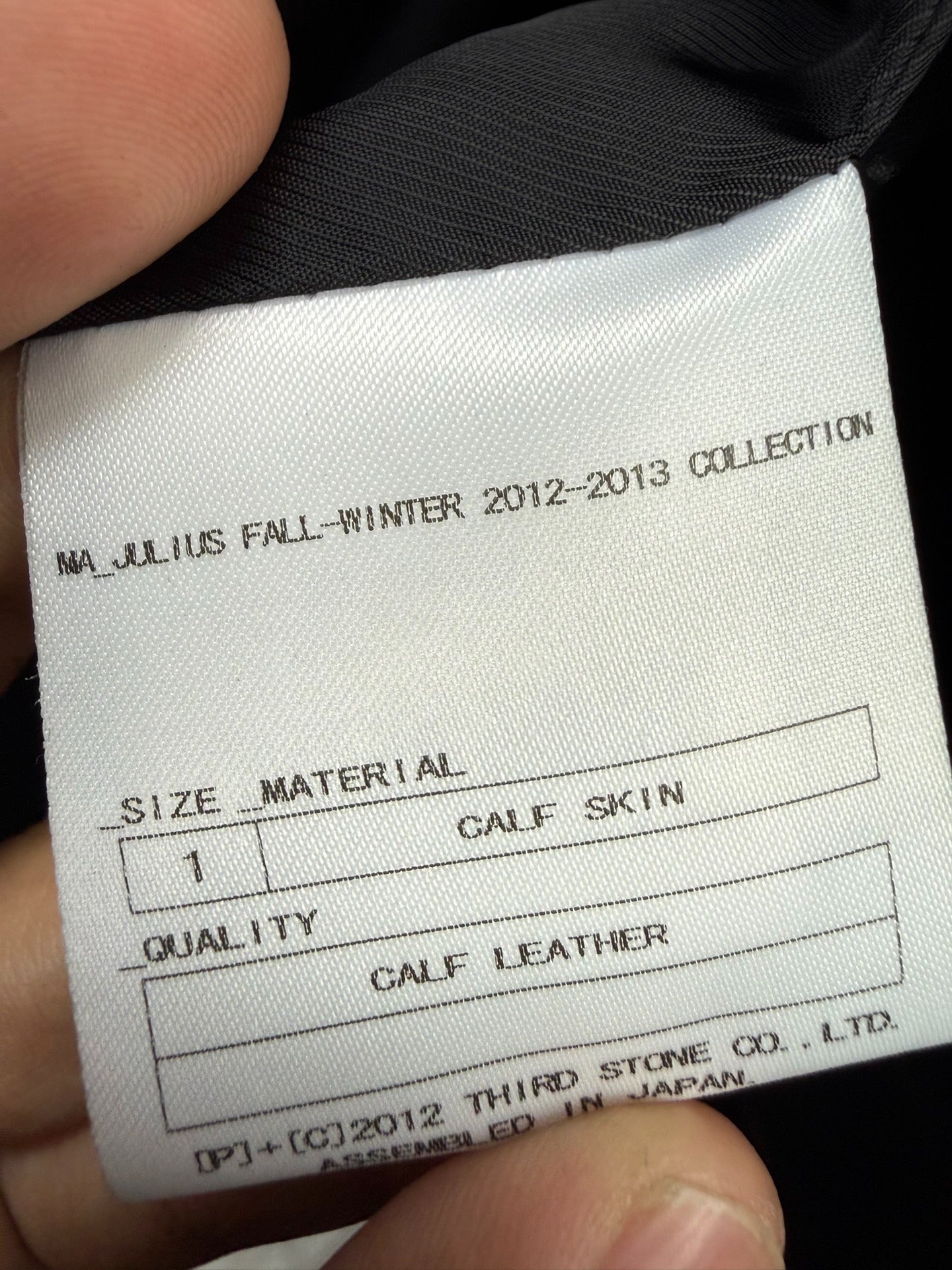 Julius 7 3D Pocket Leather Jacket