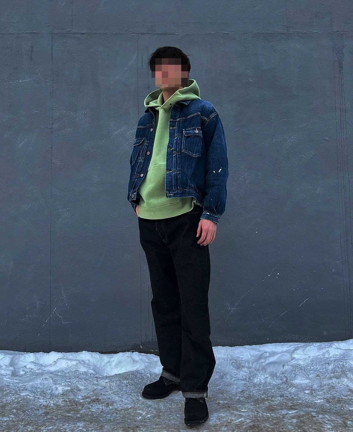 visvim jumbo sb hooded sweatshirt in green