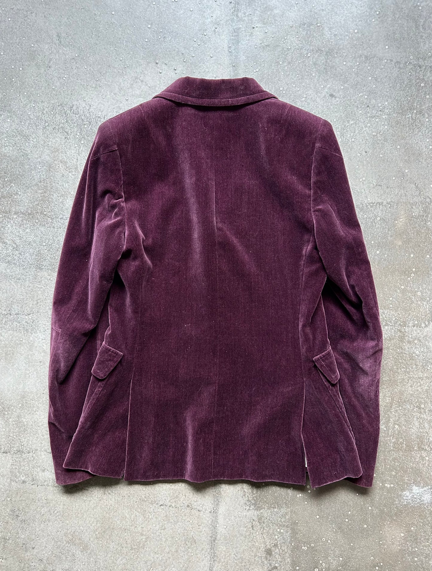 burgundy notch lapel suit set