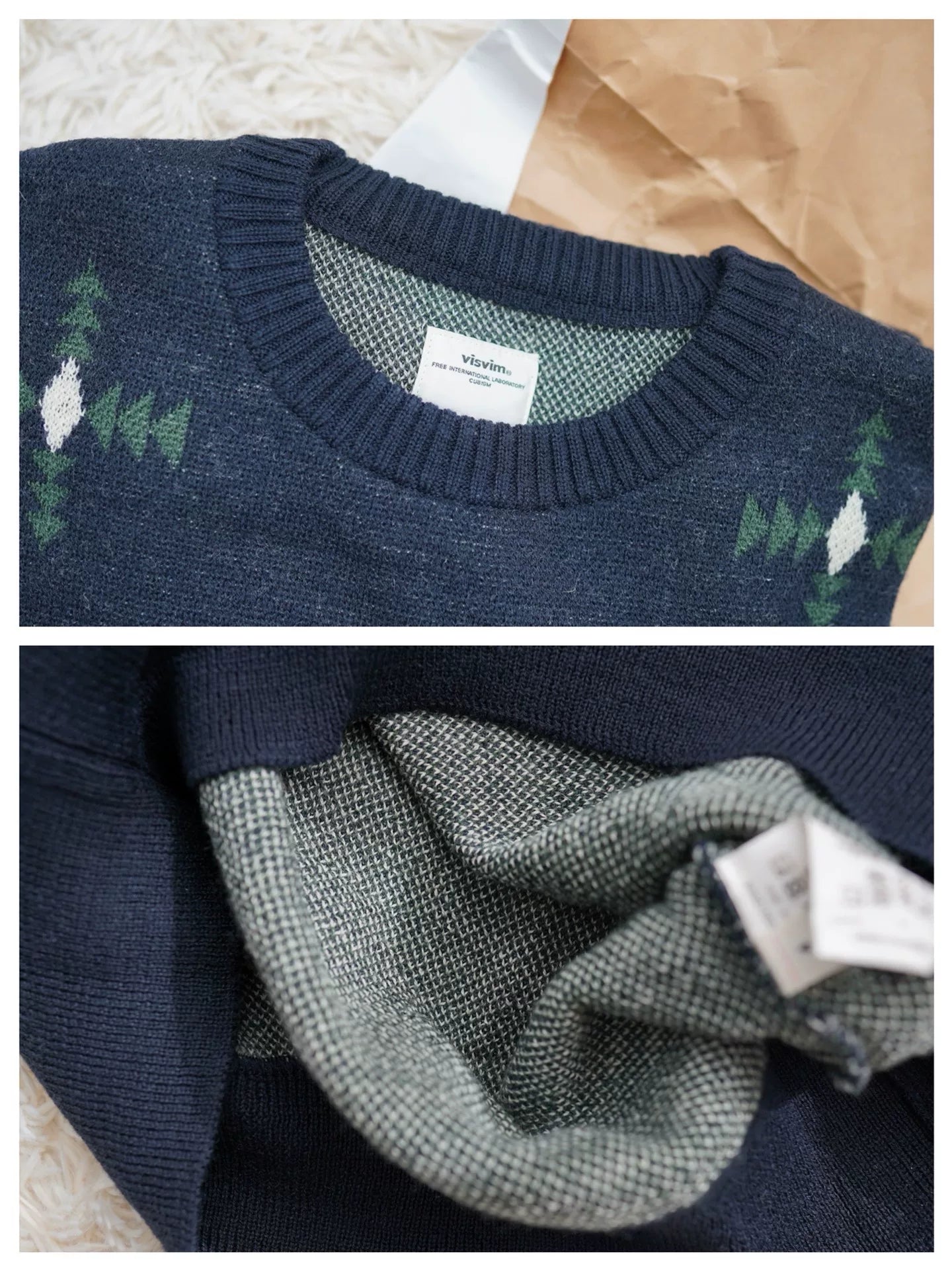 VISVIM Vintage Jacquard Knit Sweater