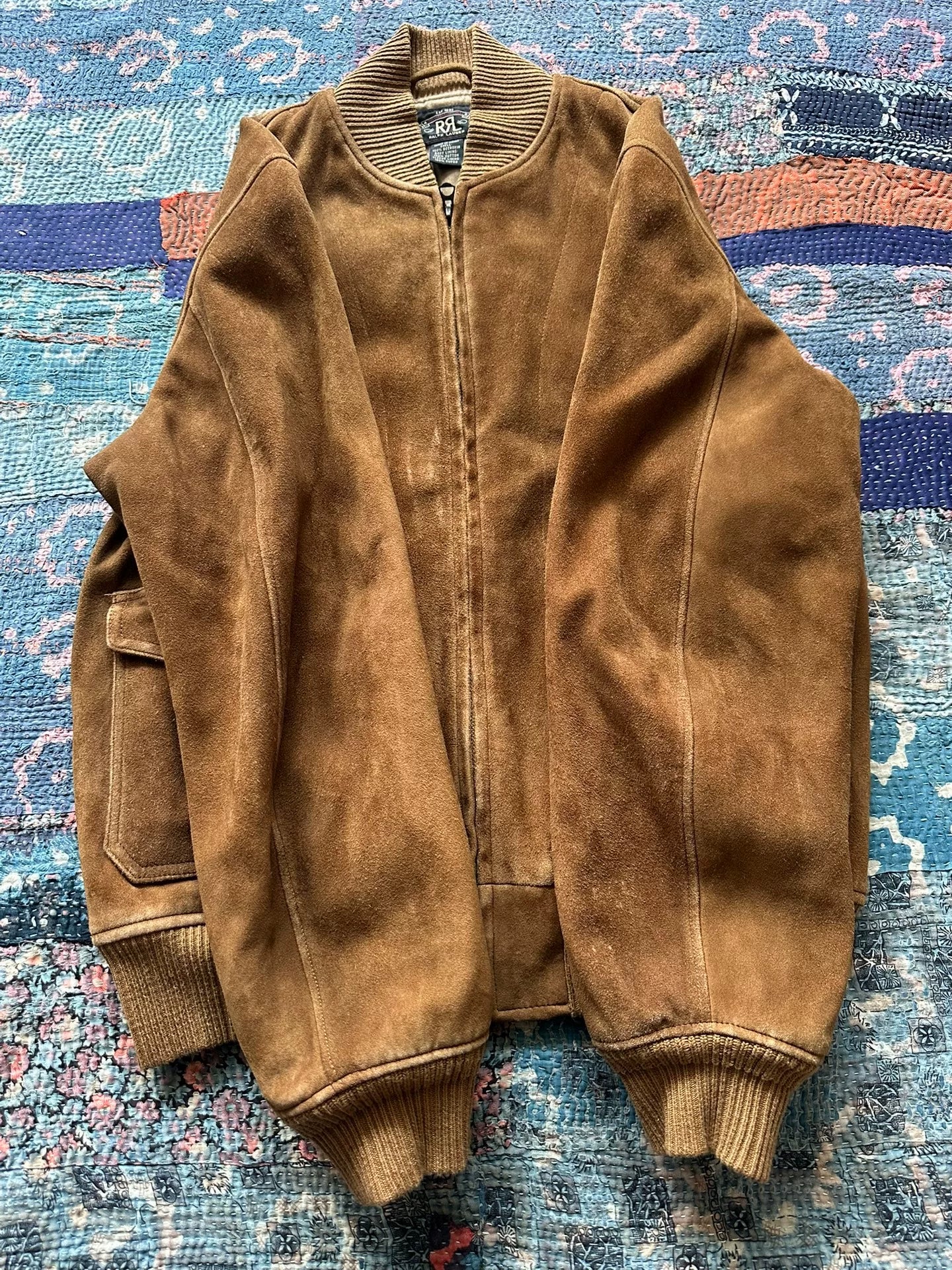 rrl deer skin leather jacket size M