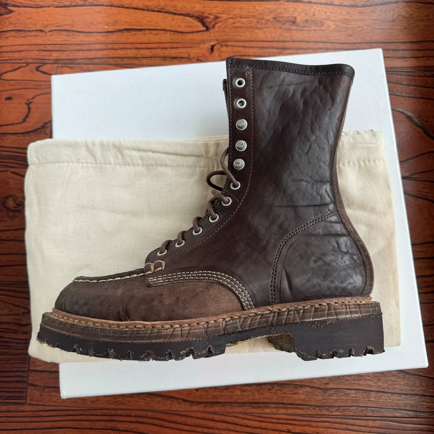 VISVIM SCOUT MOC BOOTS HI-FOLK