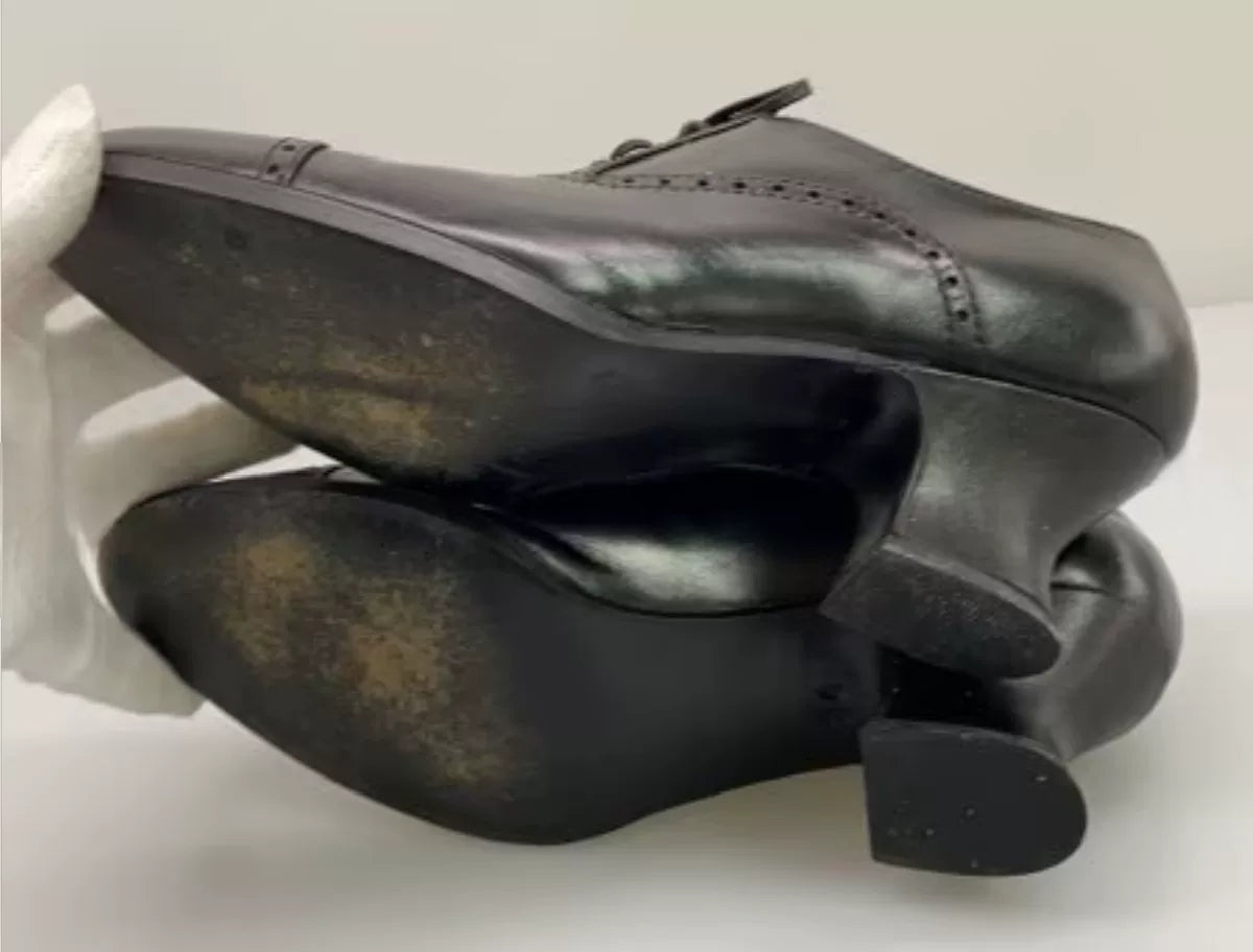 Comme des Garcons Black Leather Heels