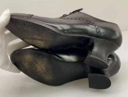 Comme des Garcons Black Leather Heels