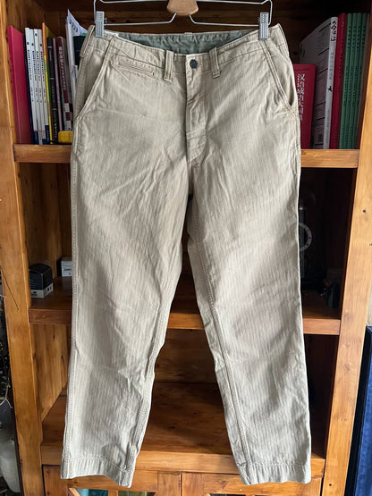 vintage khaki military style pants