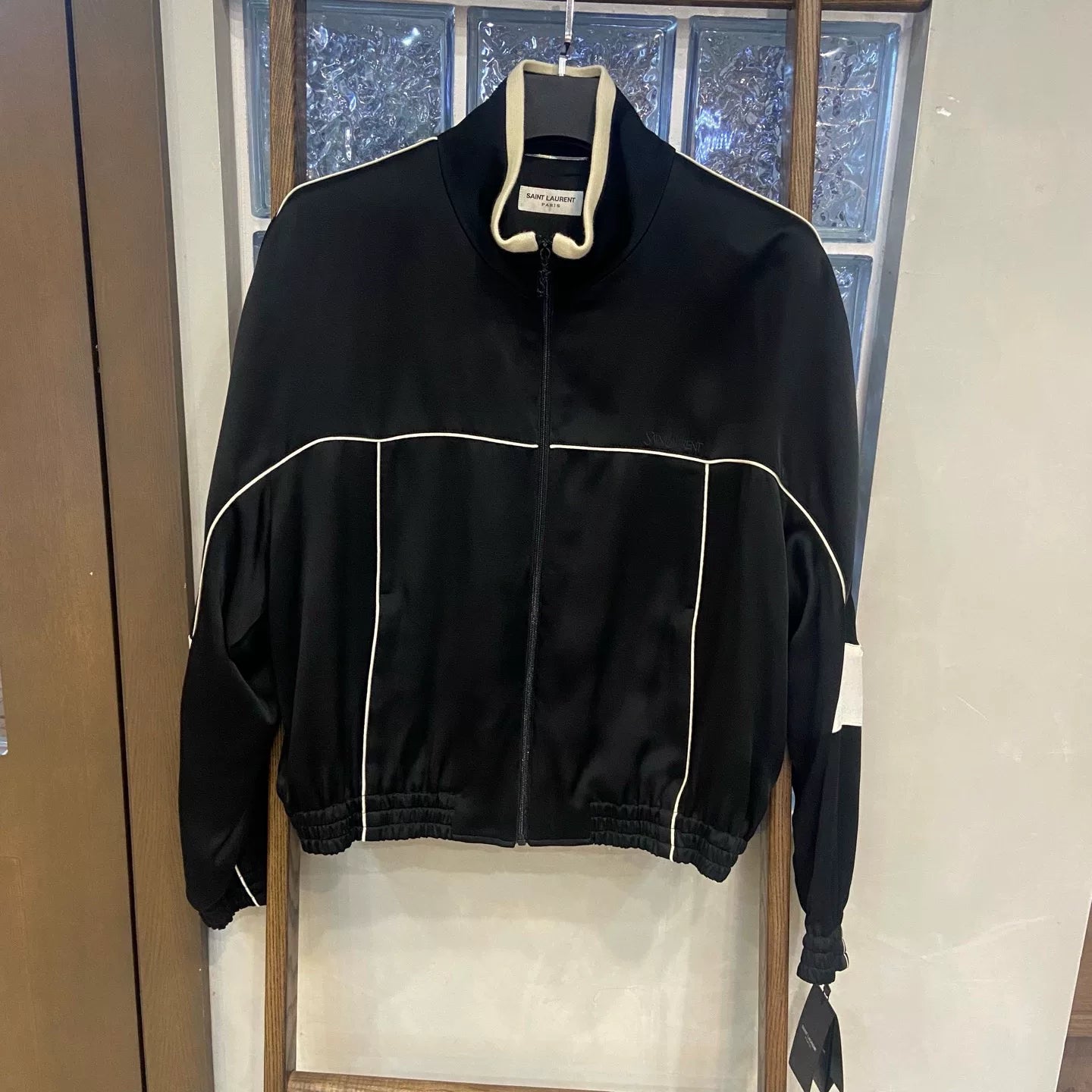 Saint Laurent FW23 Black White Trim Jacket