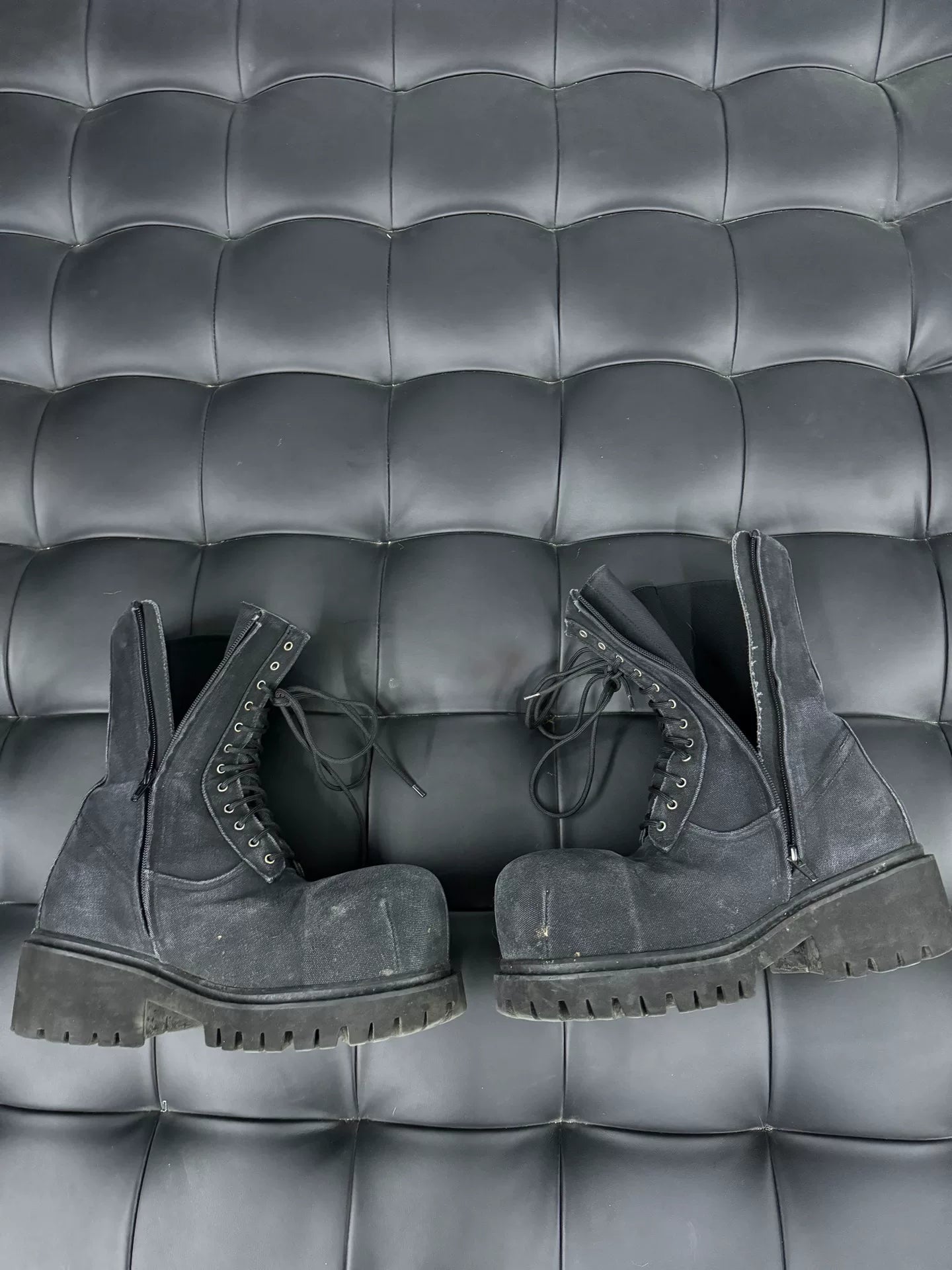 Balenciaga Winter Stomper Canvas Boots