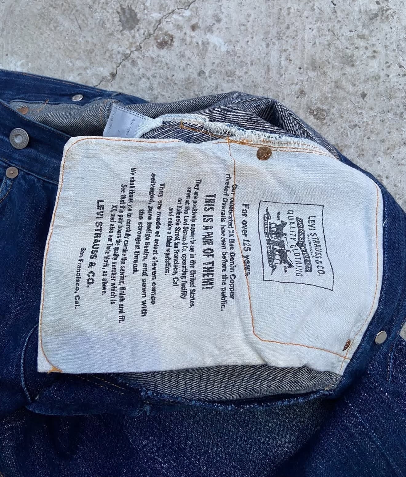 90's Levi's Vintage 1890 Repro Denim Pants