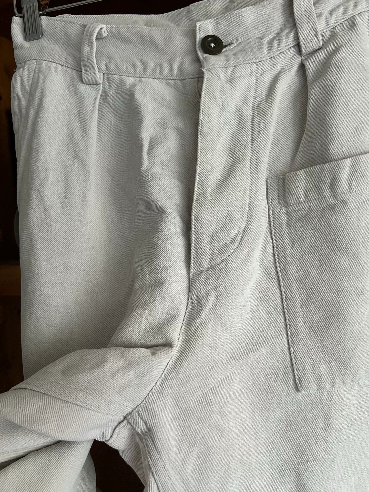 vintage washed grey work pants