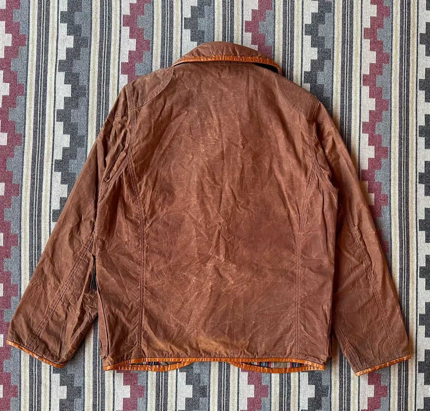 vintage kapital waxed fabric jacket