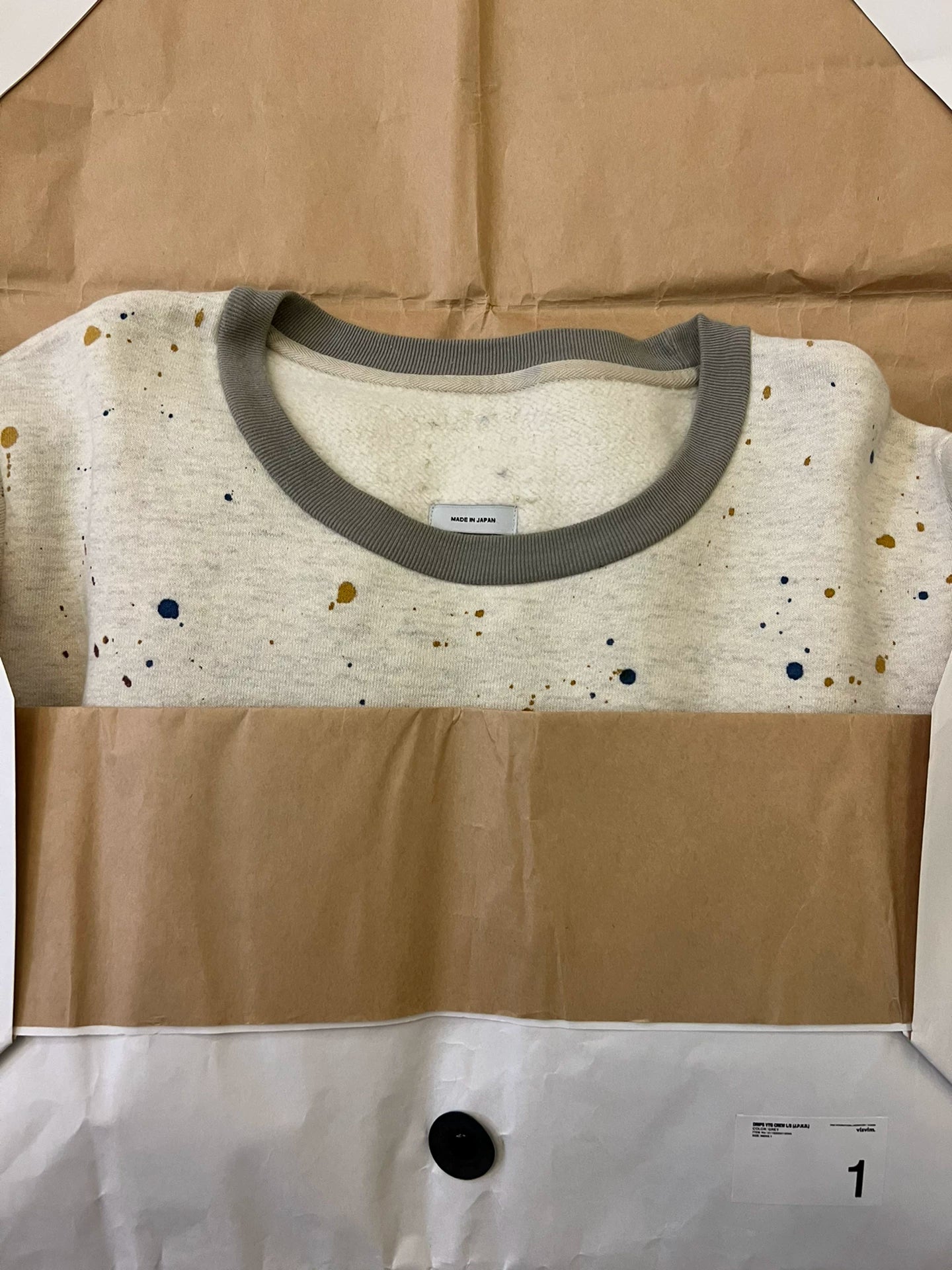 VISVIM 16aw DRIPS VTG CREW L/S