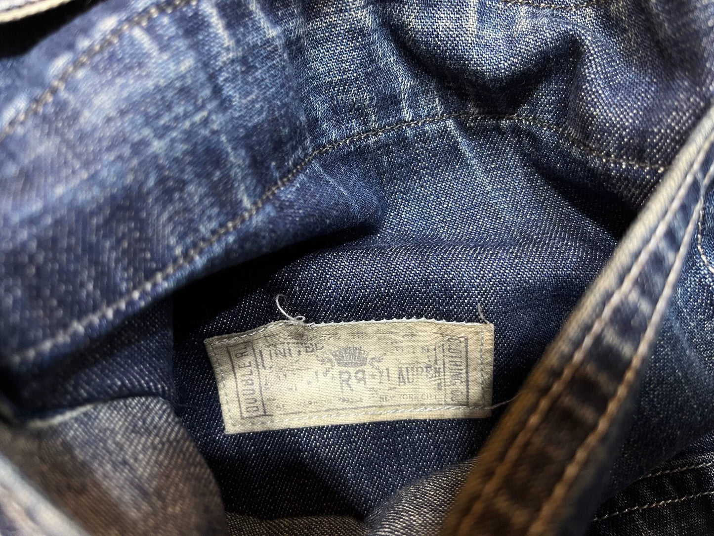 vintage blue dyed work pants RRL