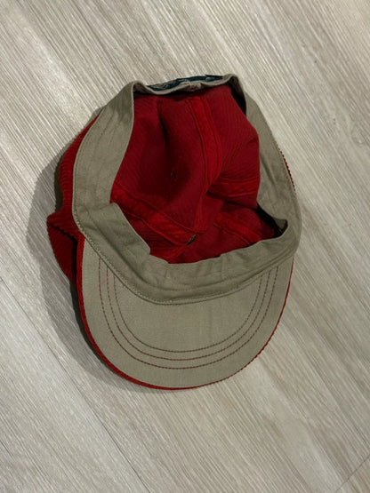 Polo Ralph Lauren 90s Red Corduroy Cap XL
