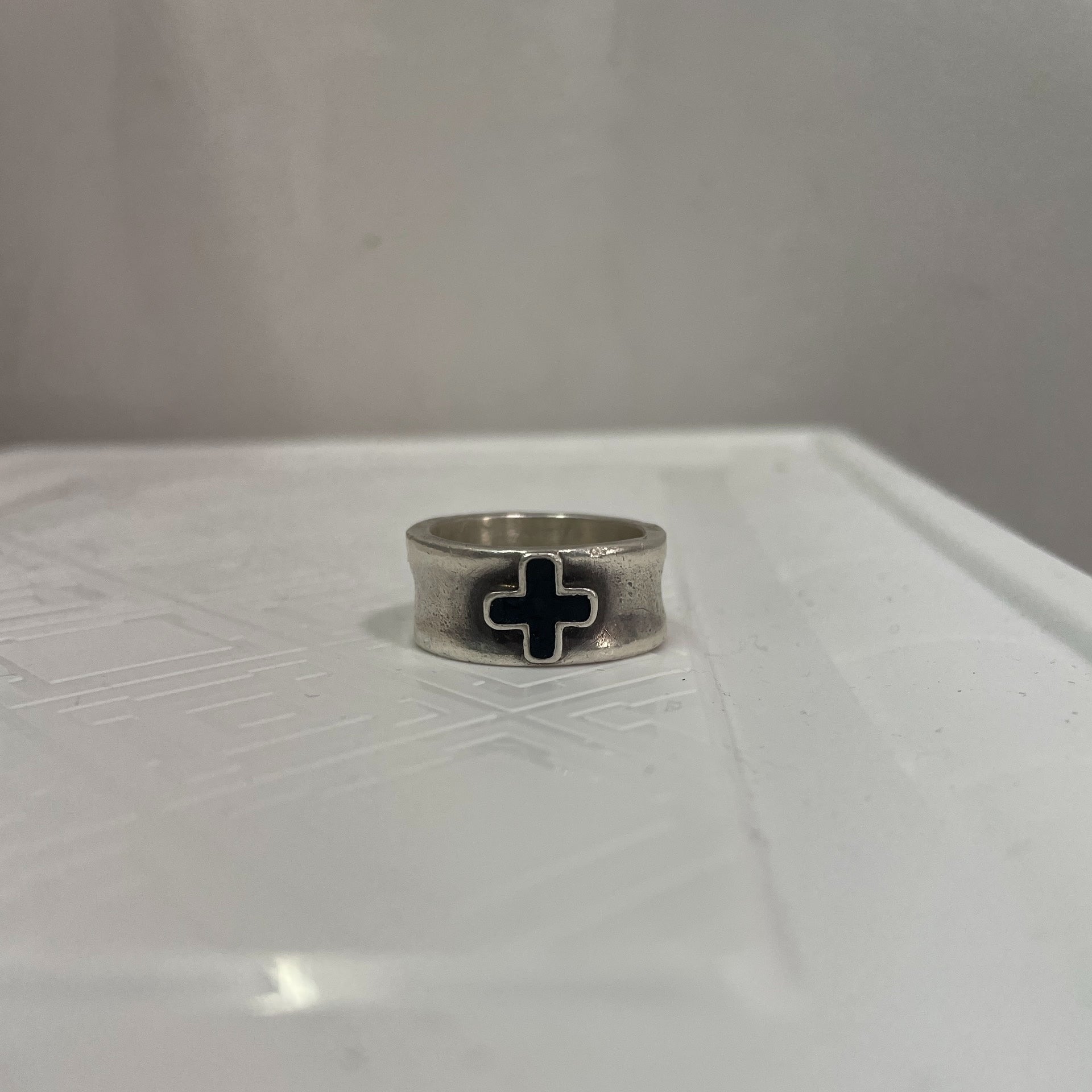 Jean Paul Gaultier Silver Cross Ring
