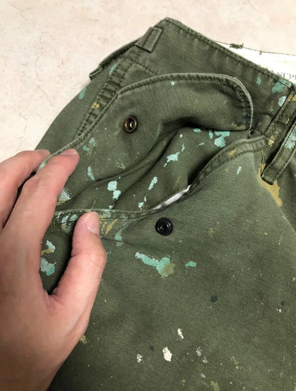 Ralph Lauren Distressed Paint Work Pants