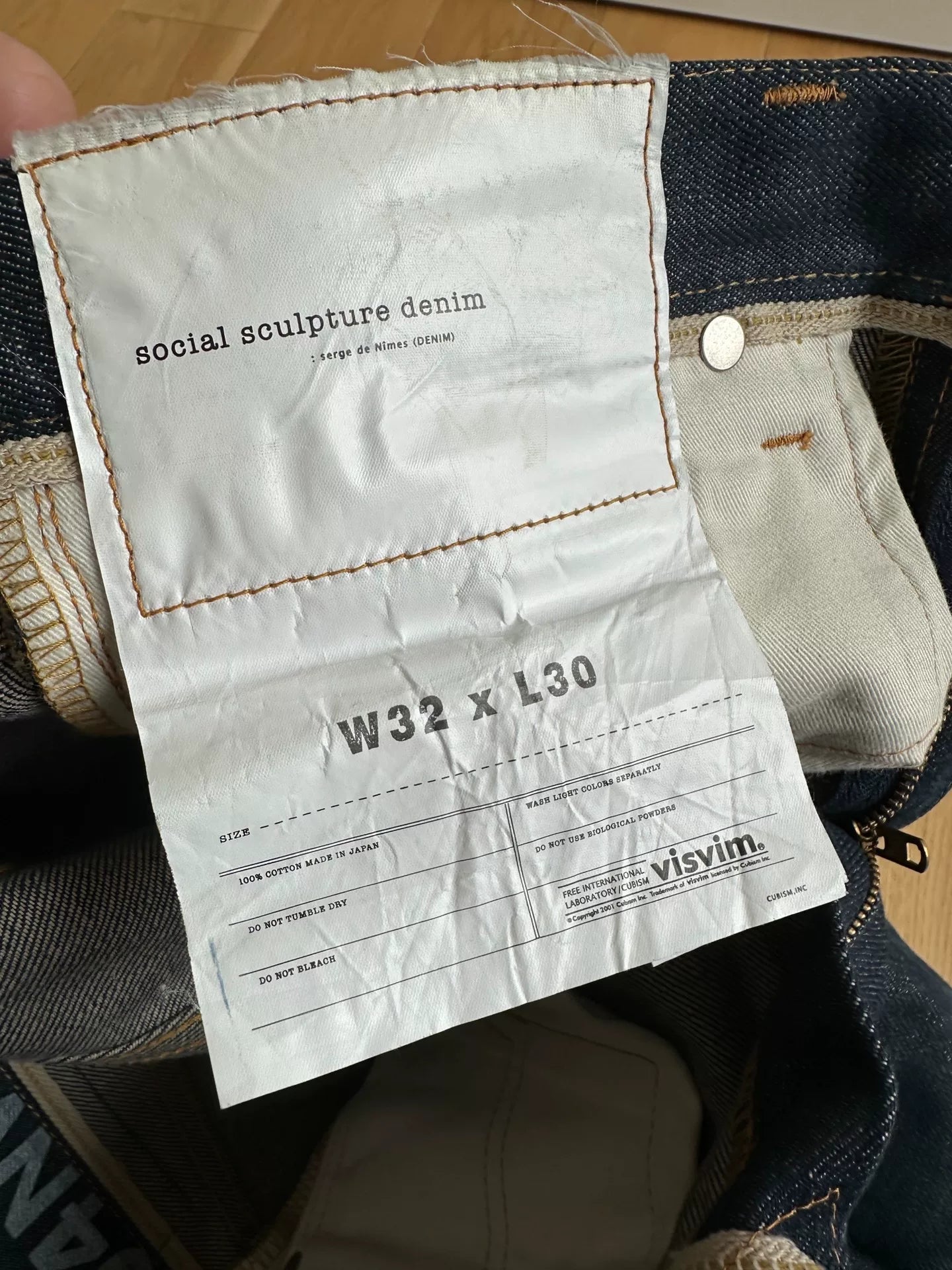 VISVIM SOCIAL SCULPTURE 04 NON-WASHED