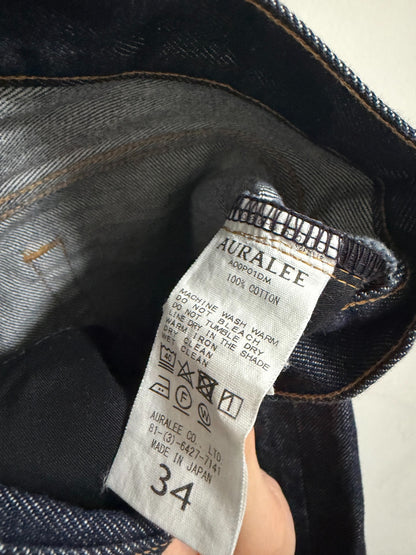 AURALEE HARD TWIST DENIM 5P PANTS