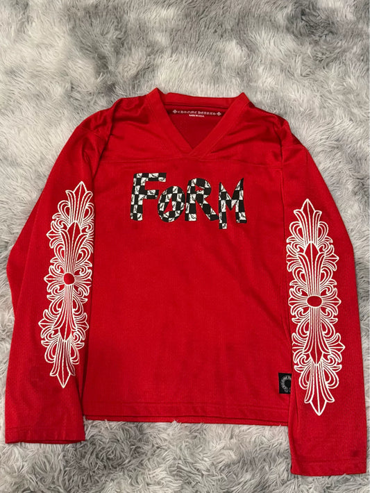 Chrome Hearts Red Graffiti Hockey Jersey